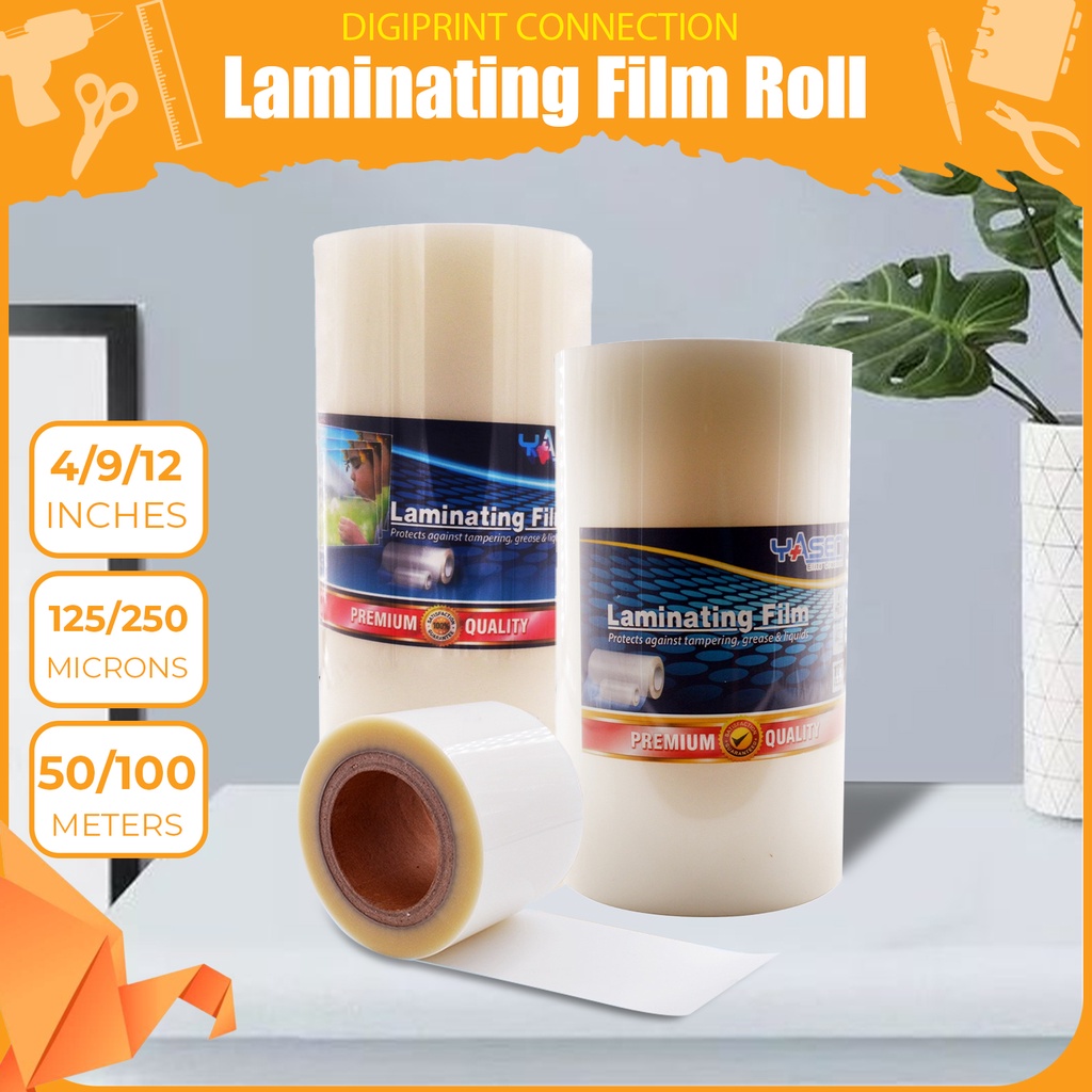 Laminating Film Roll 4 / 9 / 12 inches 125/250microns Hot Process ...