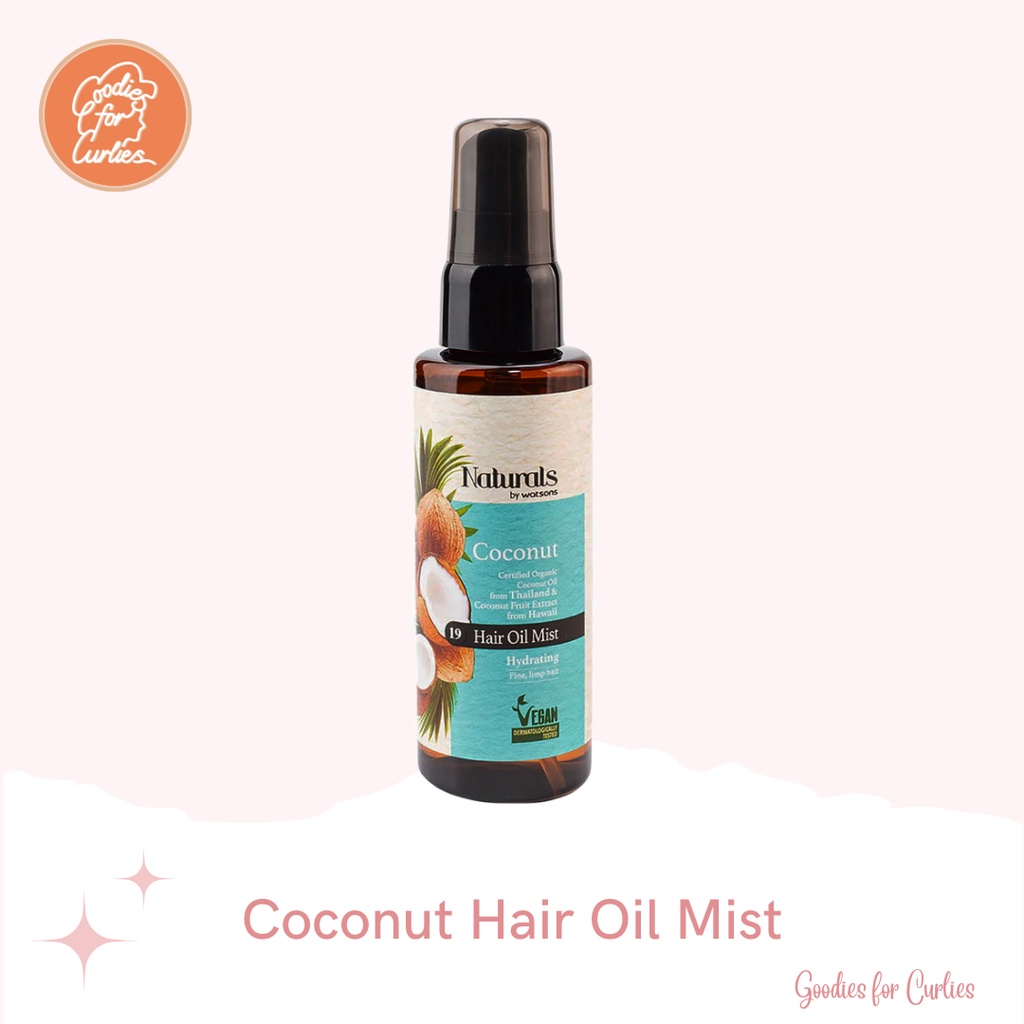 Naturals by Watsons Coconut Hair Oil Mist 60ml Shopee Philippines