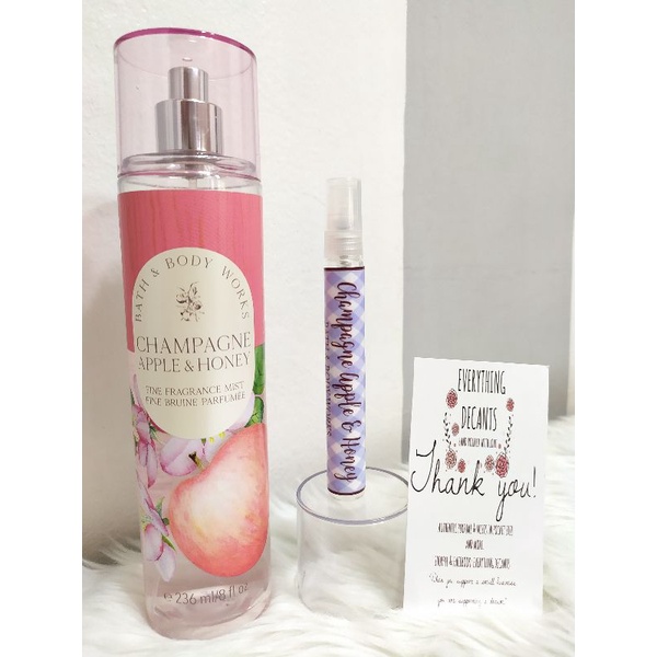 Champagne Apple & Honey Body Mist By Bath & Body Works In 10ml Decant ...