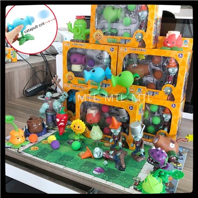 New Game PVZ Plants vs Zombies Peashooter PVC Action Figure Model Toys ...