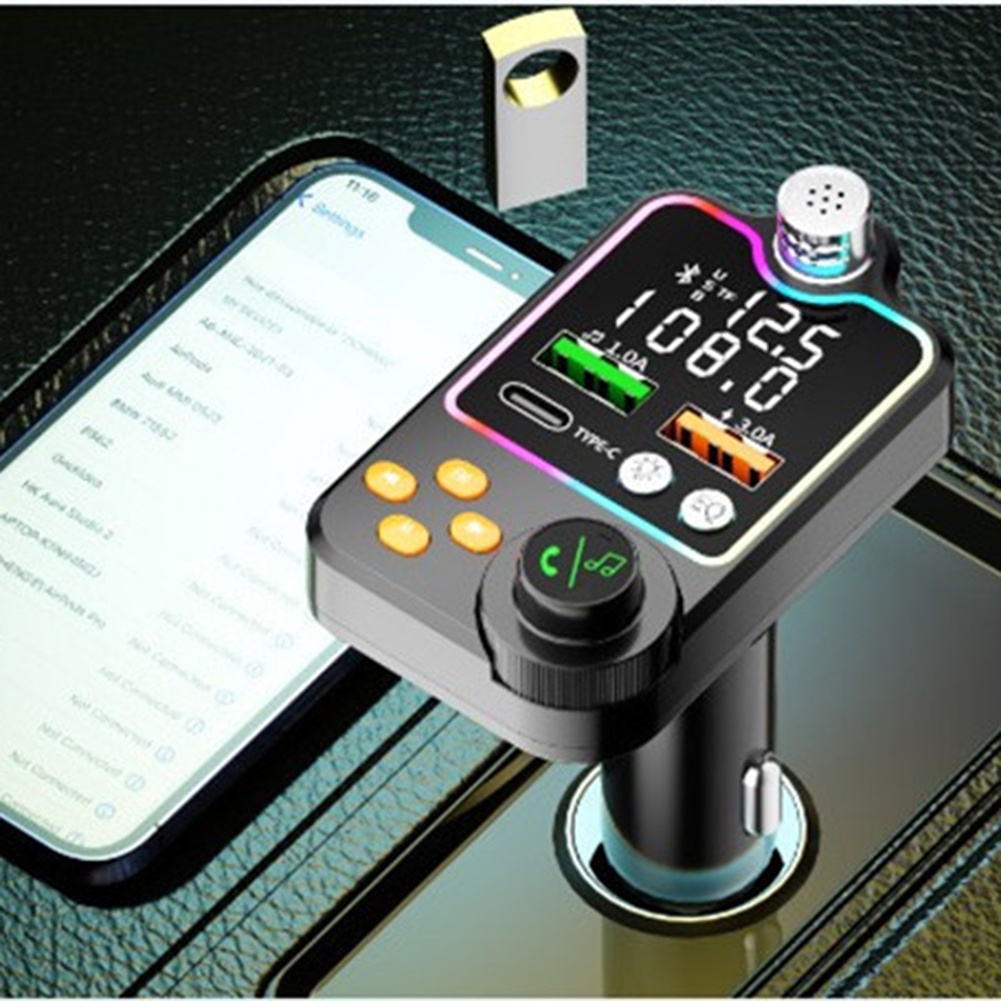 Car Bluetooth Handsfree FM Radio Q15 Car BT 5.0 Wireless Transmitter