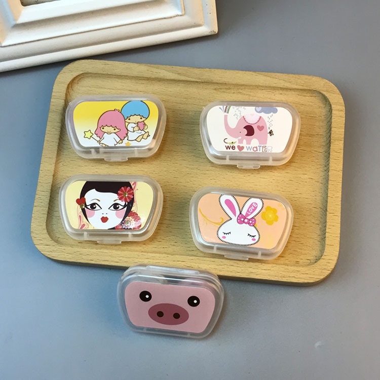 Containers for Contact Lenses Travel Color Contact Lens Case with
