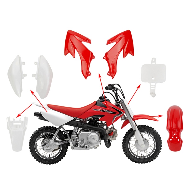 CRF50 SSR SDG Plastic Fairing Kit - Body Cowl For 50cc 70cc 110cc 125cc Dirt Bikes (Green) - View #12