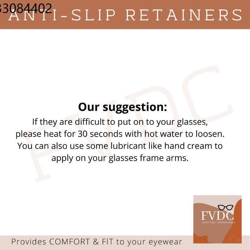 retainer like brace FVDC Eyeglass Ear Grip Antislip Holder, Silicone