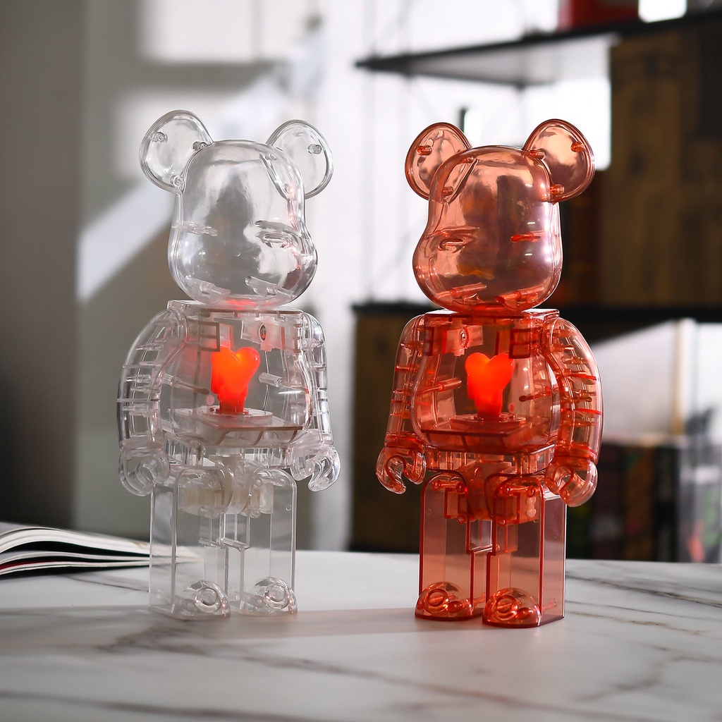 BE @ RBRICK Bearbrick 400% Cobrick Bear Violent EU Red Heart Collectibles  Home Decoration | Shopee Philippines