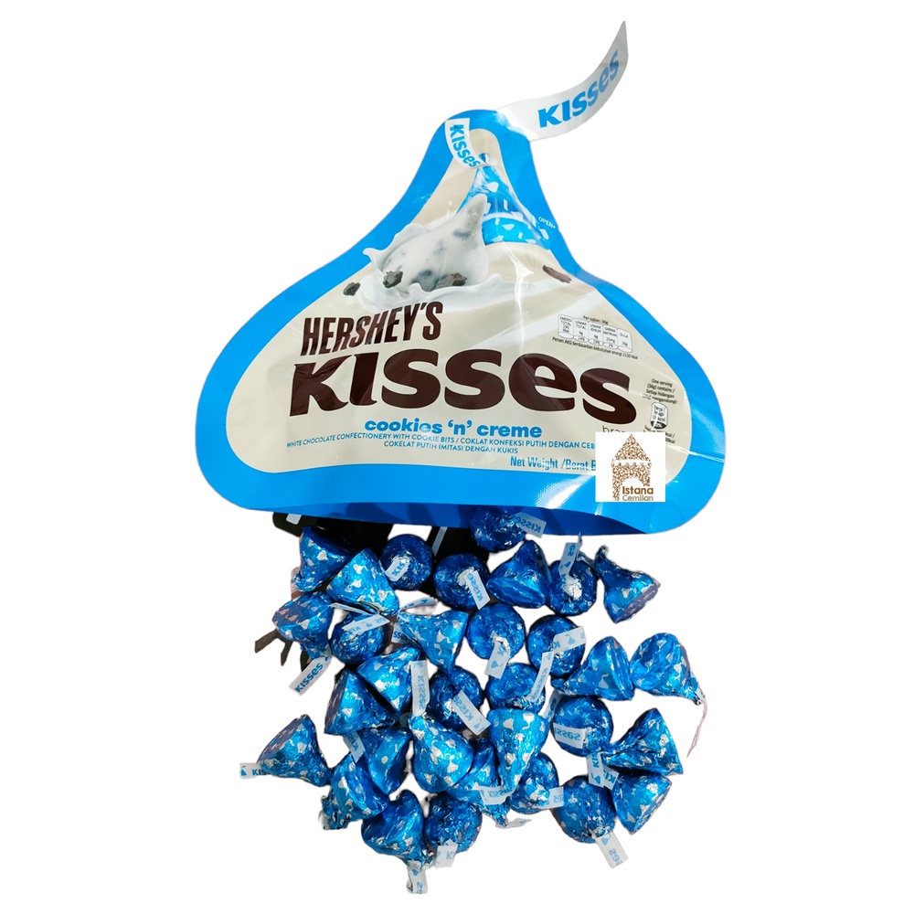 Hershey's Kisses Chocolate Hersheys Cookies Cream 10 gram Unit | Shopee ...