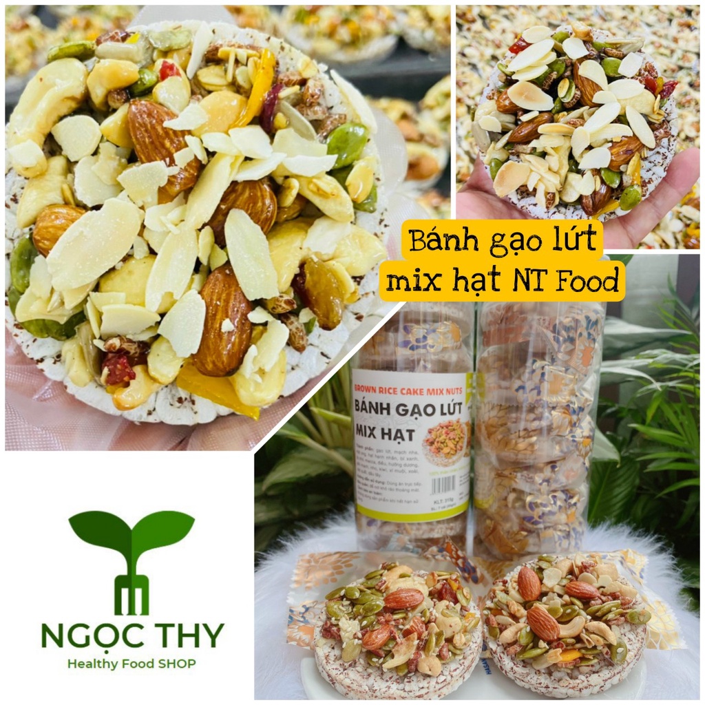 Nt Food round brown rice cake mixed with super grains for healthy diet ...