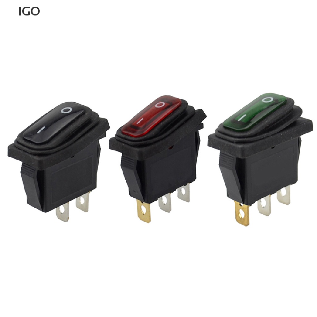 IGO Heavy Duty 3 Pin Sealed Waterproof Car On Off Boat Marine Toggle ...