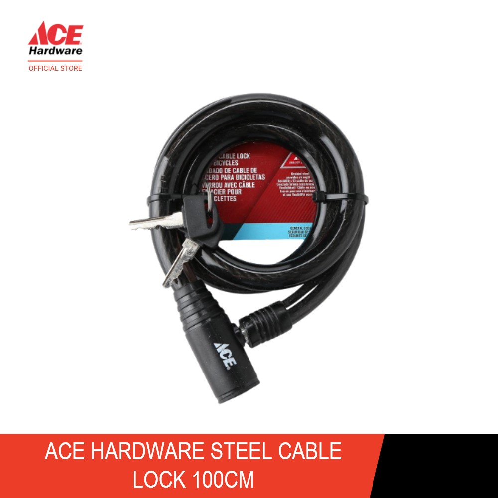 Ace Hardware Steel Cable Lock 100cm