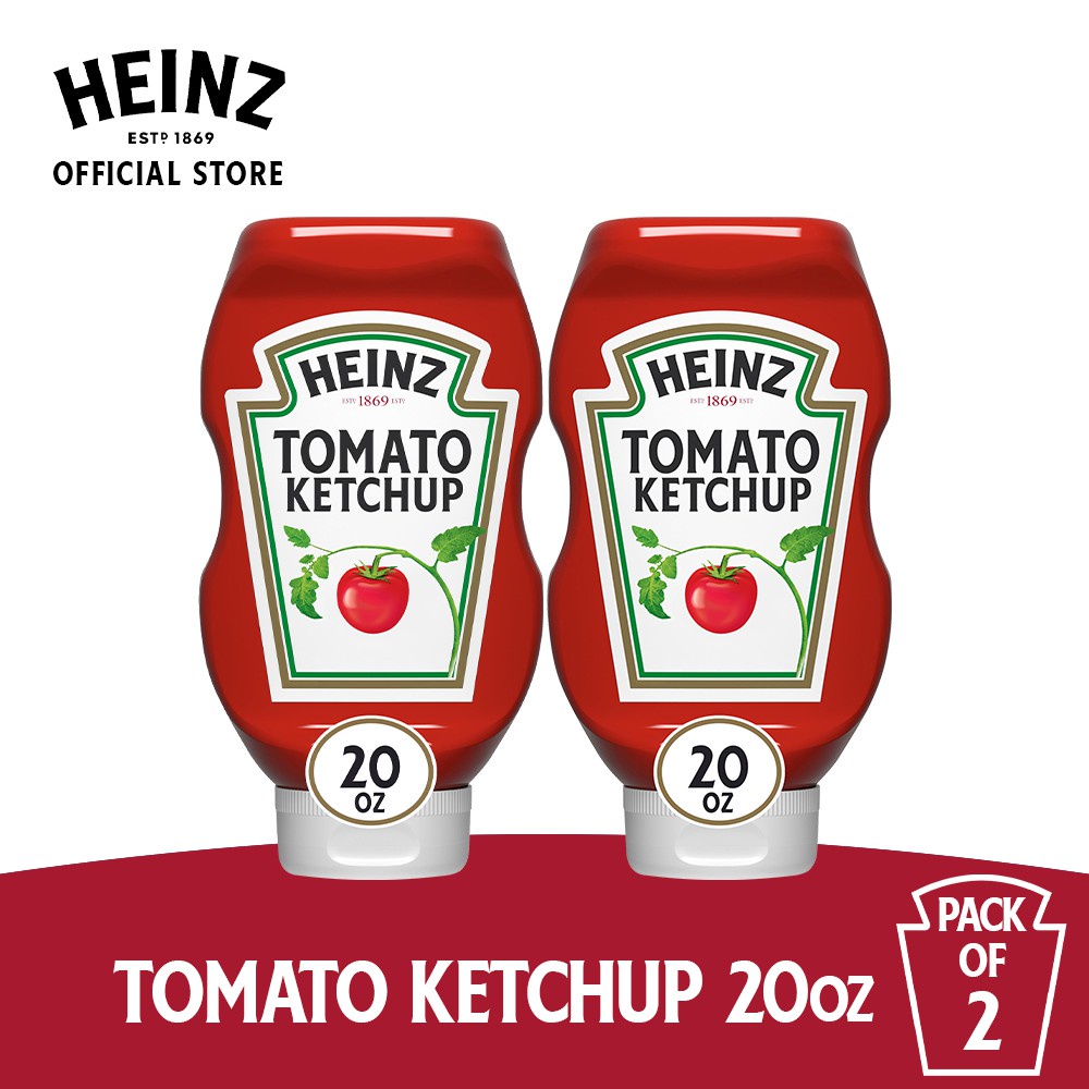 Heinz Easy Squeeze Bottle Tomato Ketchup 20oz Pack Of 2 Shopee