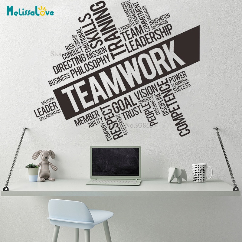 Inspirational Office Quote Teamwork Leadership Success Sticker Decal ...