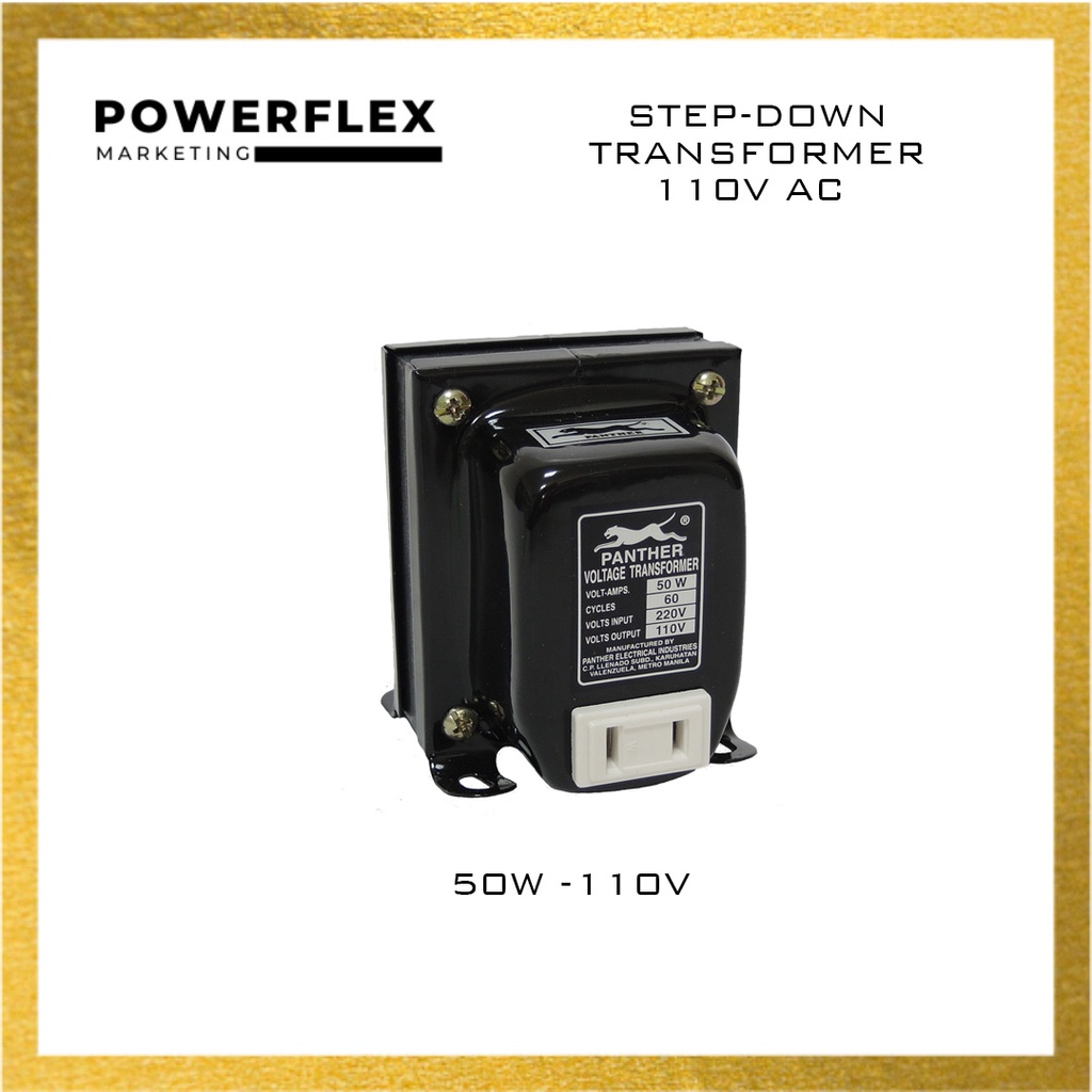 50W 110V: Panther Step Down Transformer 50W Input 220V AC, Output 110V ...