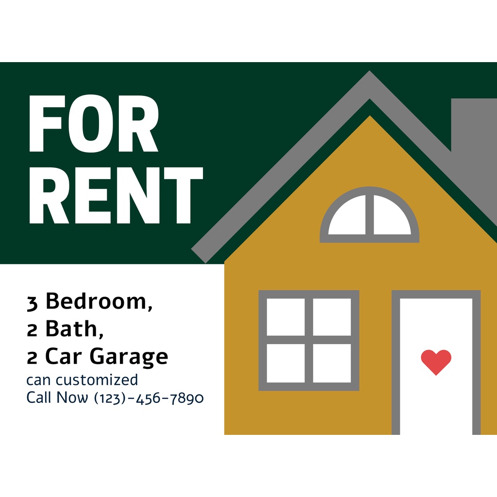 Sign Board and Signages Laminated a4 Chart 250mic FOR RENT SIGNAGE ...