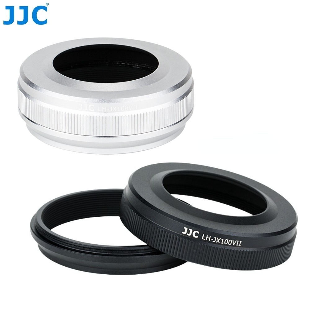 JJC LHJX100VII Camera Lens Hood with Filter Adapter Ring for Fuji