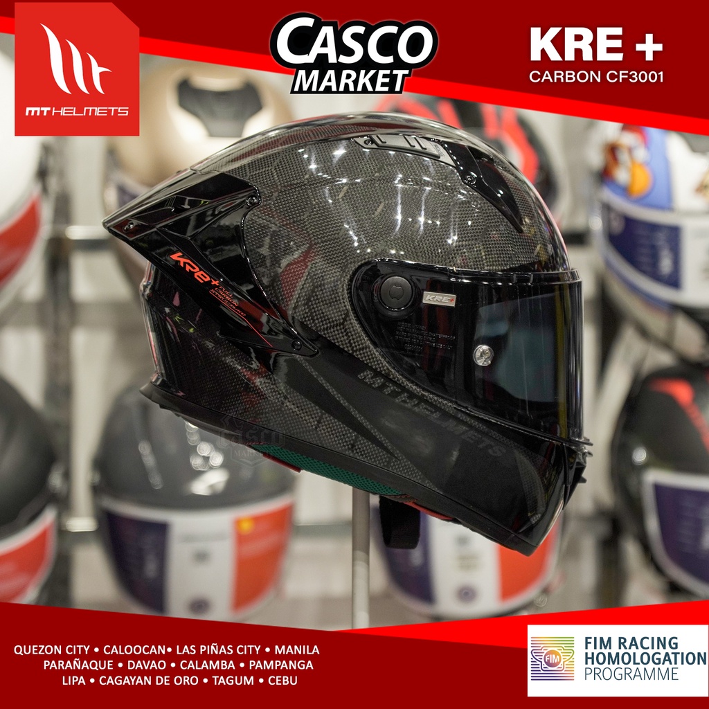 MT KRE+ HELMET CARBON FIBER PD LATEST FULL FACE SINGLE VISOR MOTORCYCLE
