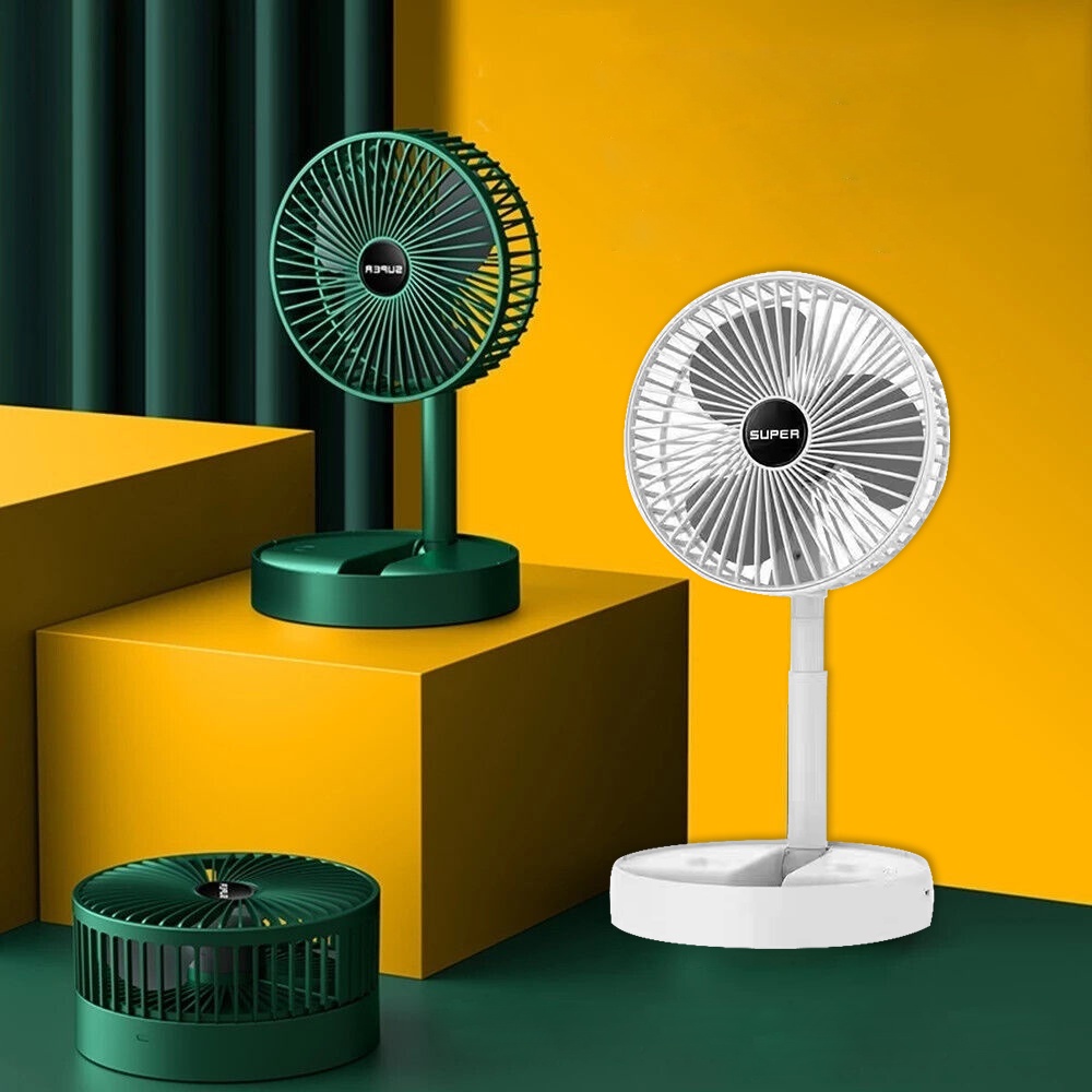 Telescopic Folding & Portable Multifunction Rechargeable Fan | Shopee ...