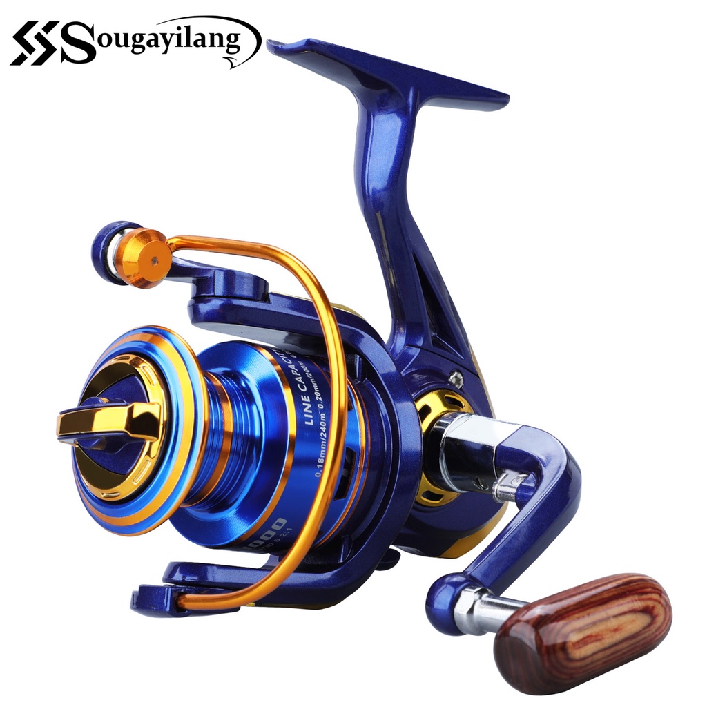 Sougayilang Fishing Reel Model 1000-4000 5.2:1 12bb Spinning For
