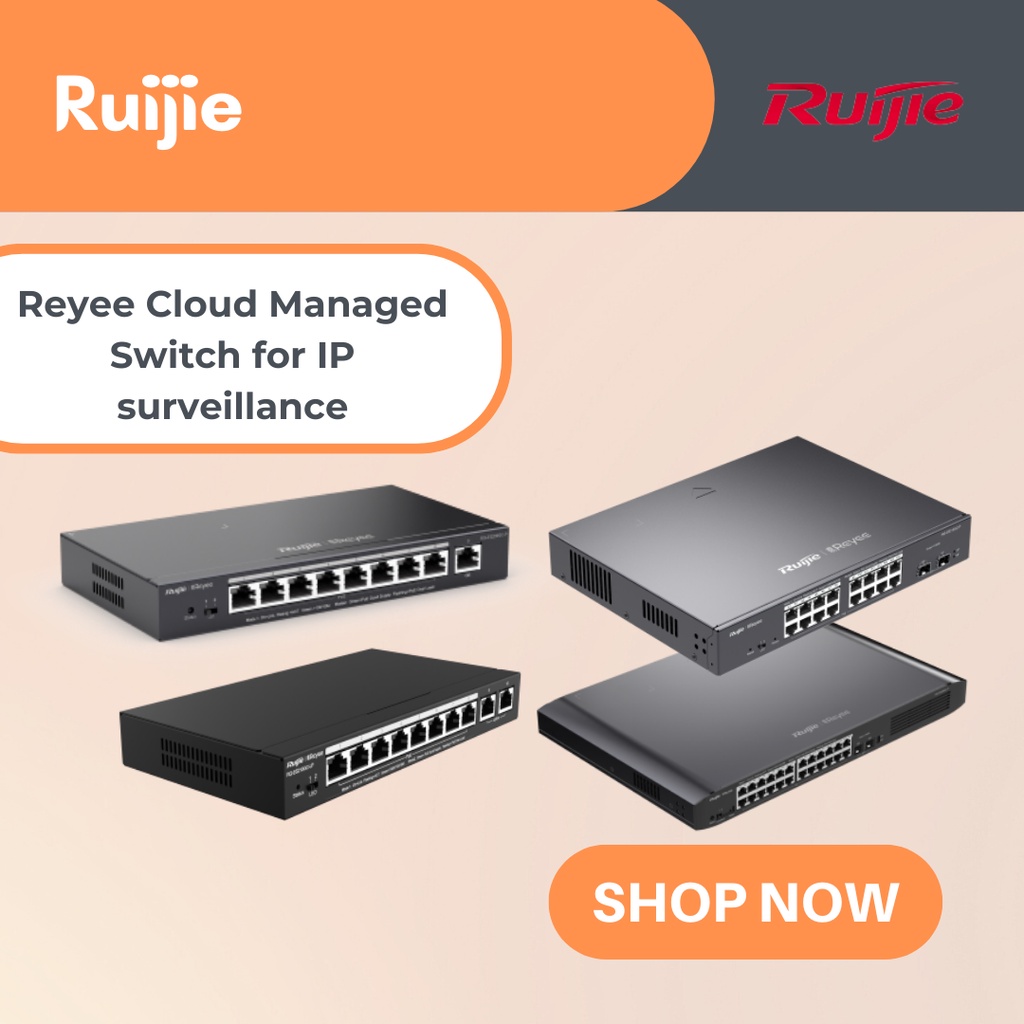 Reyee Cloud Managed Switch for IP surveillance | Ruijie | Gigabit Smart ...