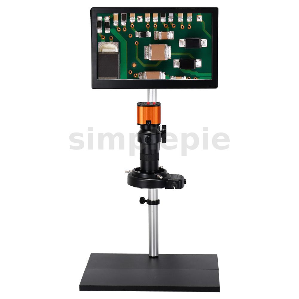 ♦150X 24MP 2K 1080P HDMI USB Digital Industrial Video Microscope Camera ...