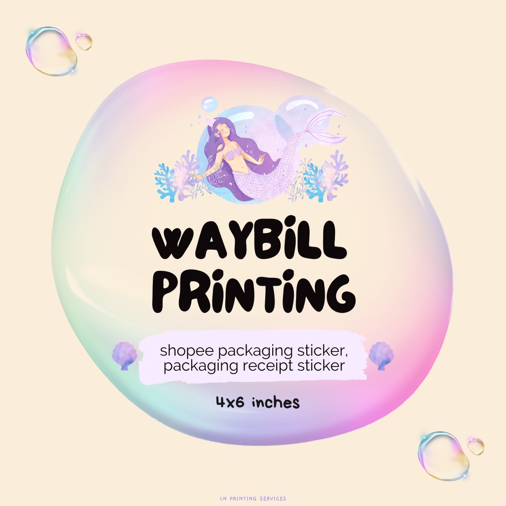 Thermal Waybill Printing Services 4x6 Shopee Philippines
