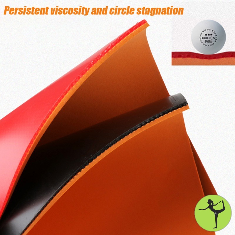 Table Tennis Racket Rubber Anti-glue High Elastic Rubber Training Pair ...
