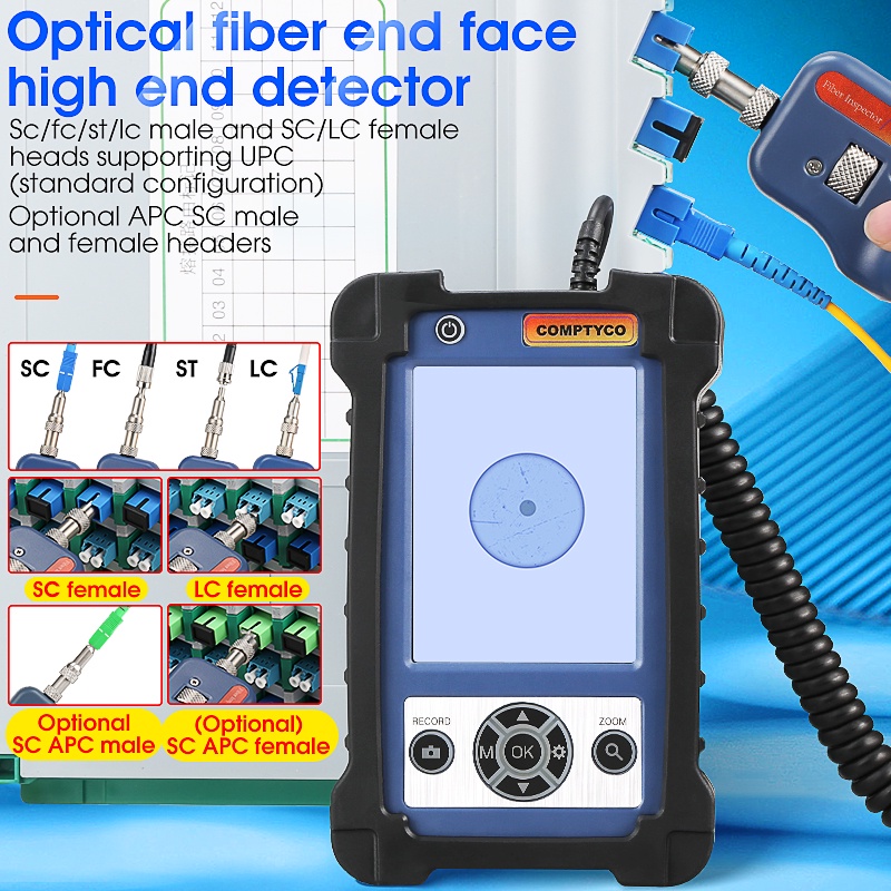 AUA-400 Fiber Optic Inspection Microscope Probe with 3.5 inch Display ...