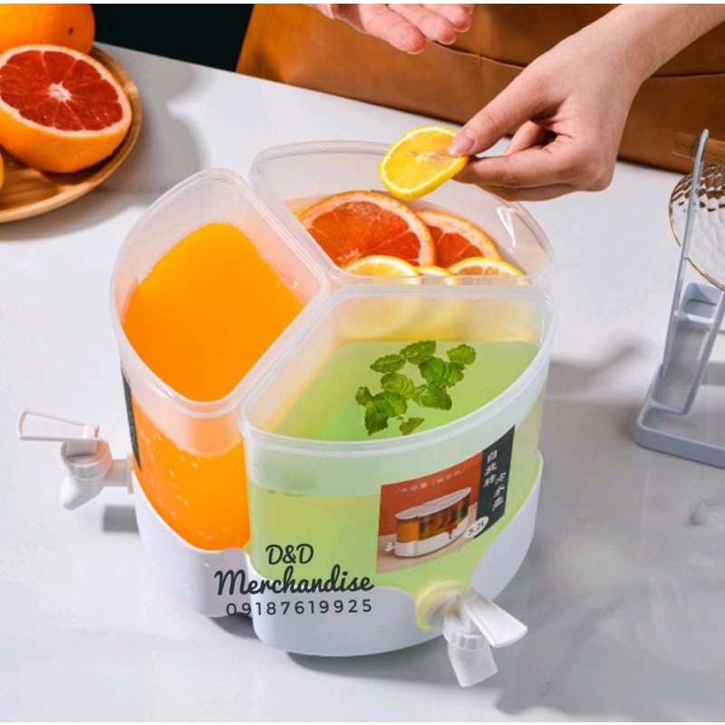 3-in-1 TURNABLE DRINKS DISPENSER w/free 4cups inside | Shopee Philippines