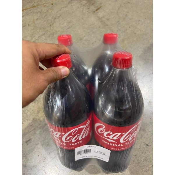 1.5 Liters Coke Coca-Cola Original Taste Regular Less Sugar 4s | Shopee ...