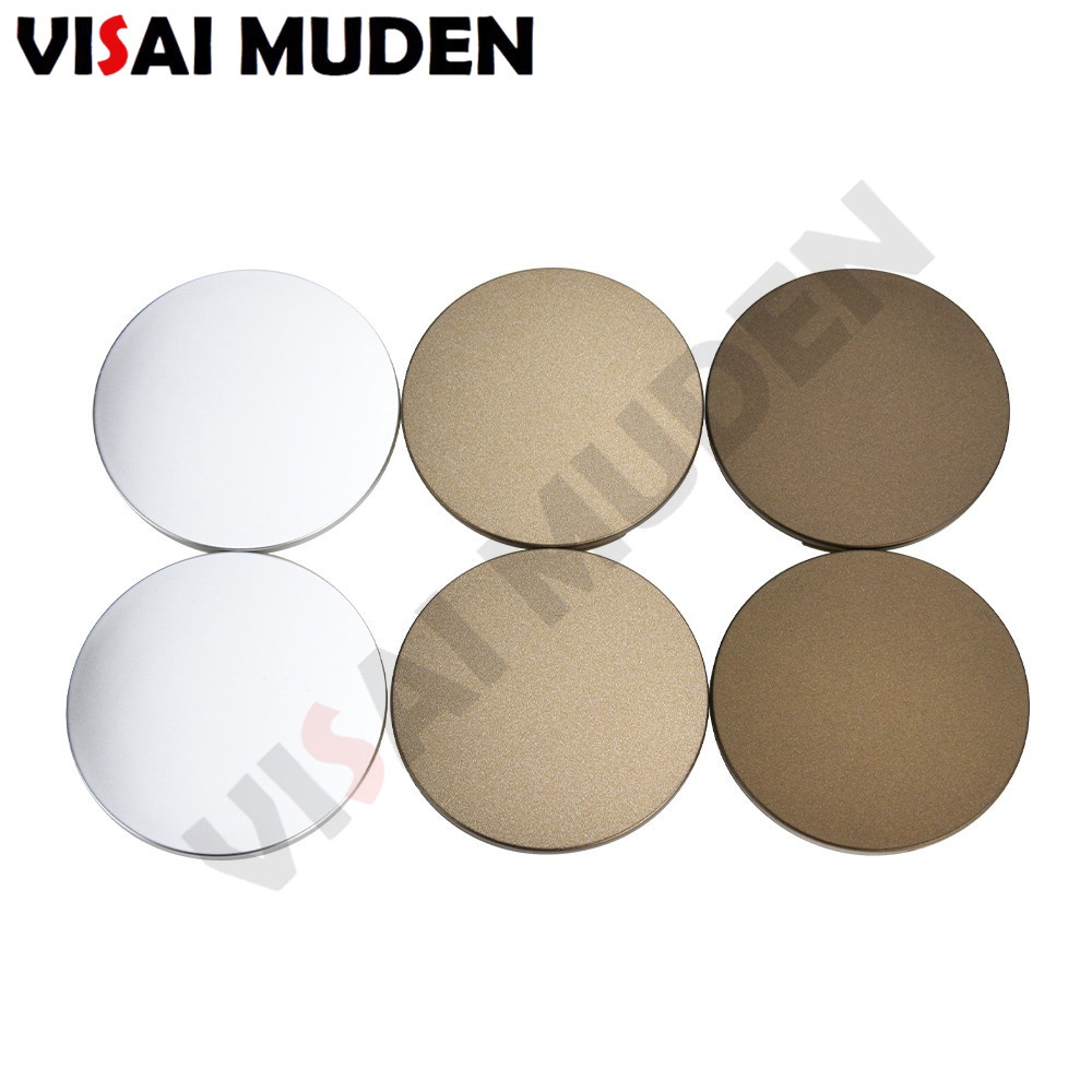 4 Piece Blank 60MM Center Cap Sport Rim Cap 62MM Bronze & Silver Car ...