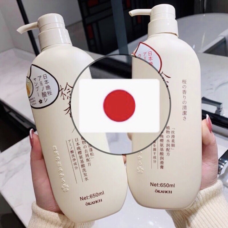 Japanese AntiDandruff Sakura Natural Shampoo With Amino Acid & Long