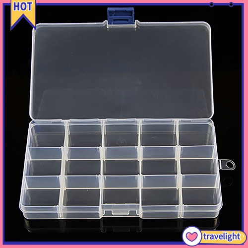 TL】10/15/24 Compartments Plastic Box Jewelry Bead Storage Container Craft  Organizer