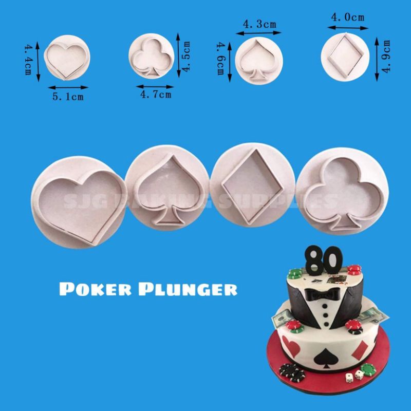 Poker Fondant Gumpaste Plunger Cutter Shopee Philippines