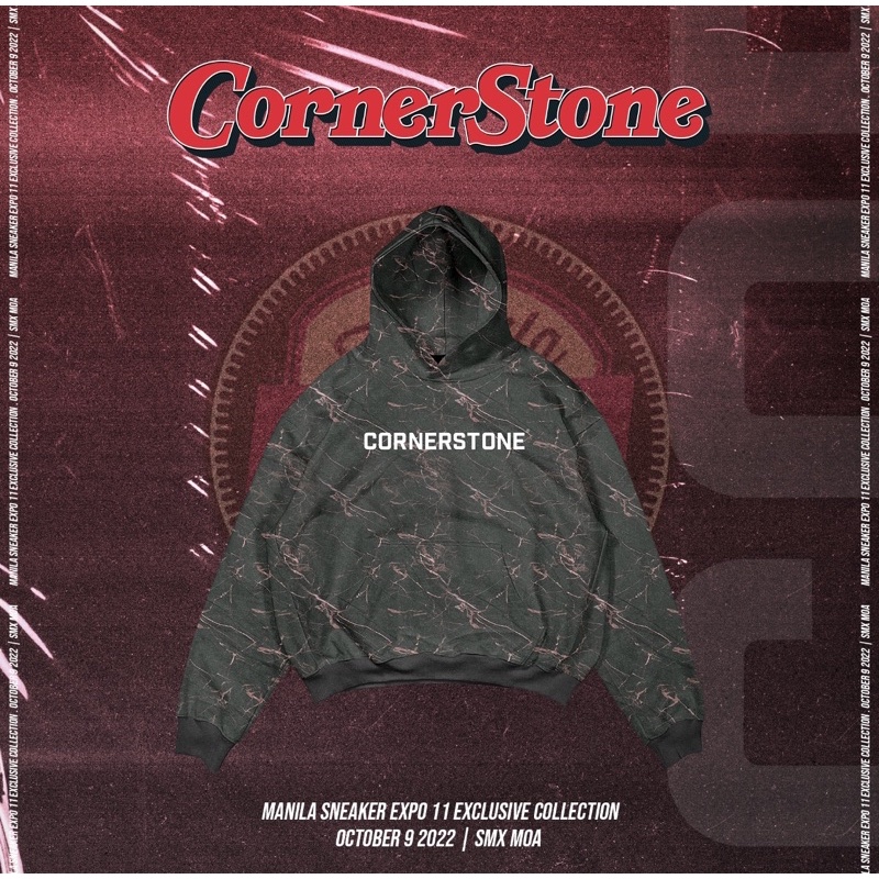 CORNERSTONE CLOTHING OVERSIZED FIT PULLOVER DROP SHOULDER HOODIE