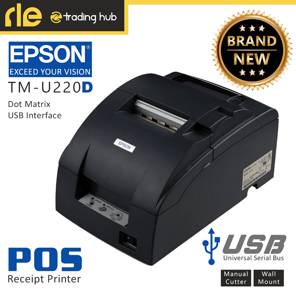 Epson Tm U220d Dot Matrix Impact Receipt Printer Tm U220d Shopee Philippines 8083