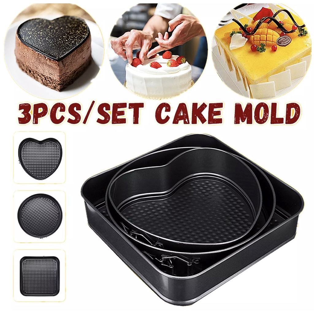 1pc Heart Shaped Cake Pans with Removable Bottom Aluminum Heart Cake Mold  Heart Baking Pan for Oven Baking DIY Birthday Valentine's Day Cheesecake  Chiffon Cake