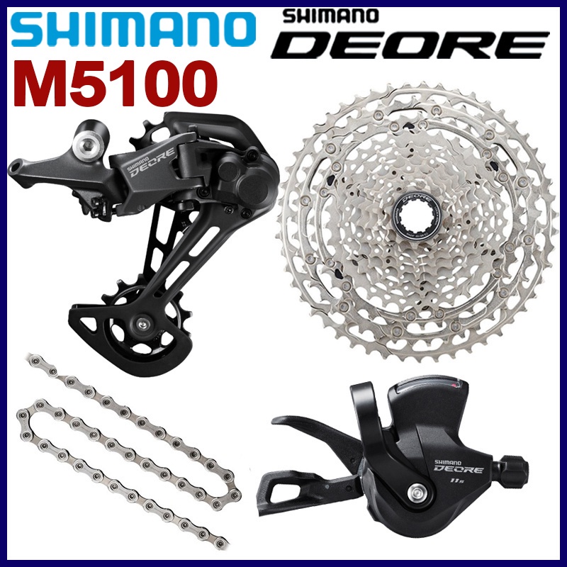 Shimano DEORE M5100 11 Speed Groupset 1151t SLM5100 RDM5100SGS LongCage CSM51001142T