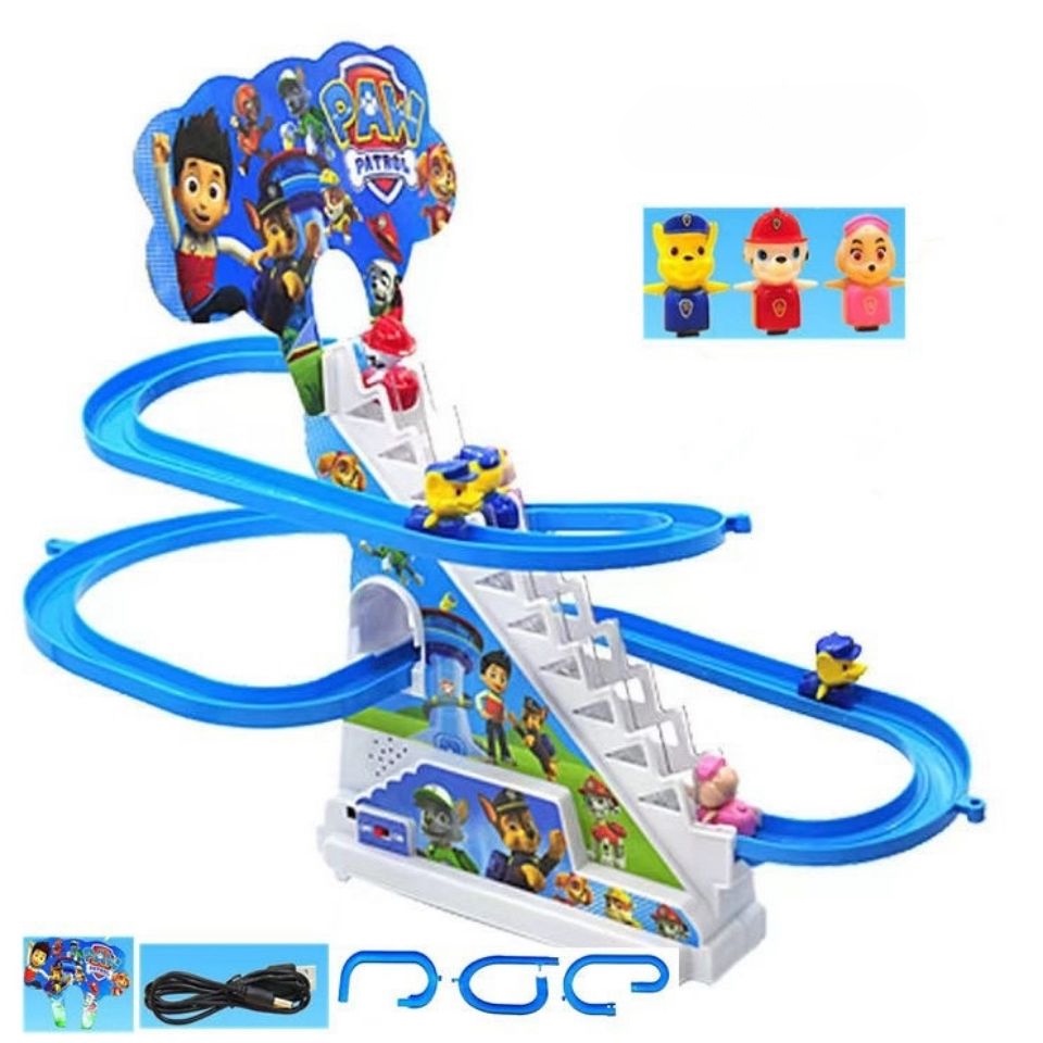 Paw Patrol Toys Makes Great Contributions Stair Climbing Doll Rail Car ...