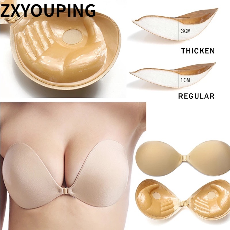 Silicone chest stickers steel ring gathered invisible bra one