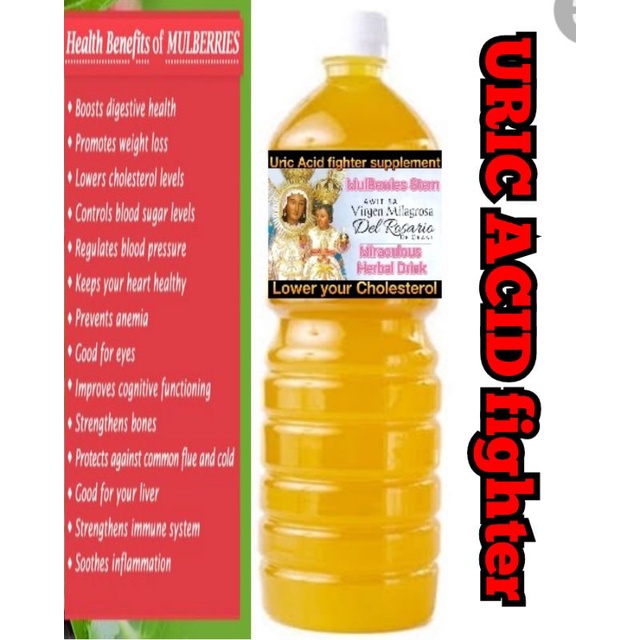 URIC ACID fighter Mulberries Herbal Drink Shopee Philippines