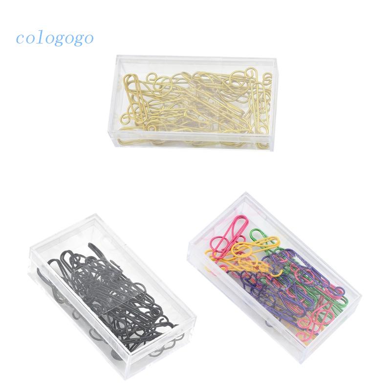 COLO Pack of 20Pcs Metal Paper Clips Set Music Notes Style Design ...