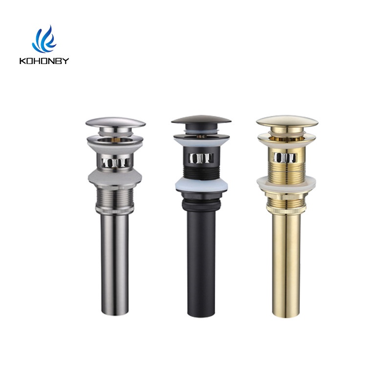 304 Stainless Steel Pop Up Drain Stopper with Overflow, Lavatory Basin