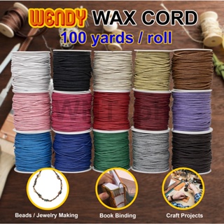 1.5mm Waxed String Cords 15 Meters/Lot Waxed Thread Cord String Strap  Necklace Rope Bead DIY Jewelry Making for Bracelet