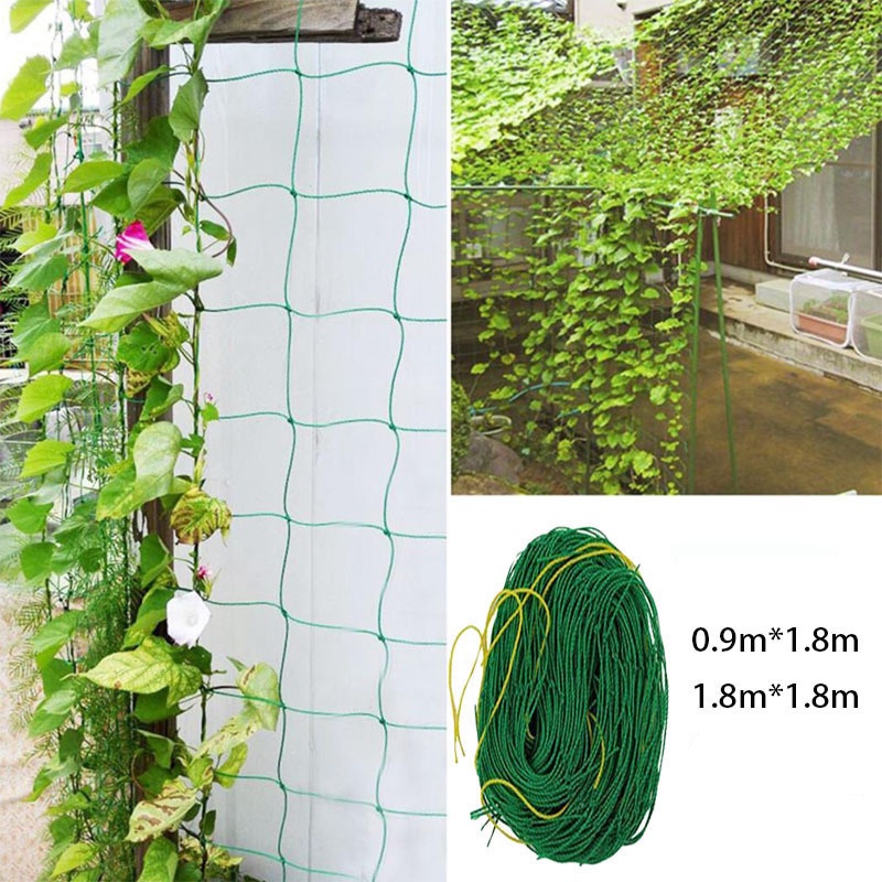 LHK 0.9/1.8m Garden Net/Nylon Climbing Net Support for Climbing Plants ...