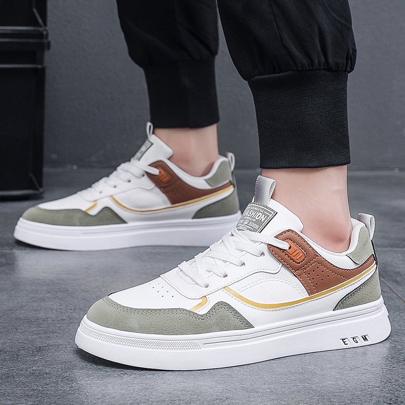 Men's shoes breathable new sports casual shoes Korean version low cut ...