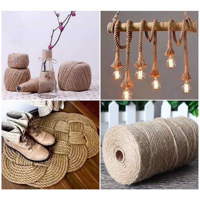 Sisal Rope Cat Tree Cat Tali Guni Hemp Rope Rami Craft Hanging Swing