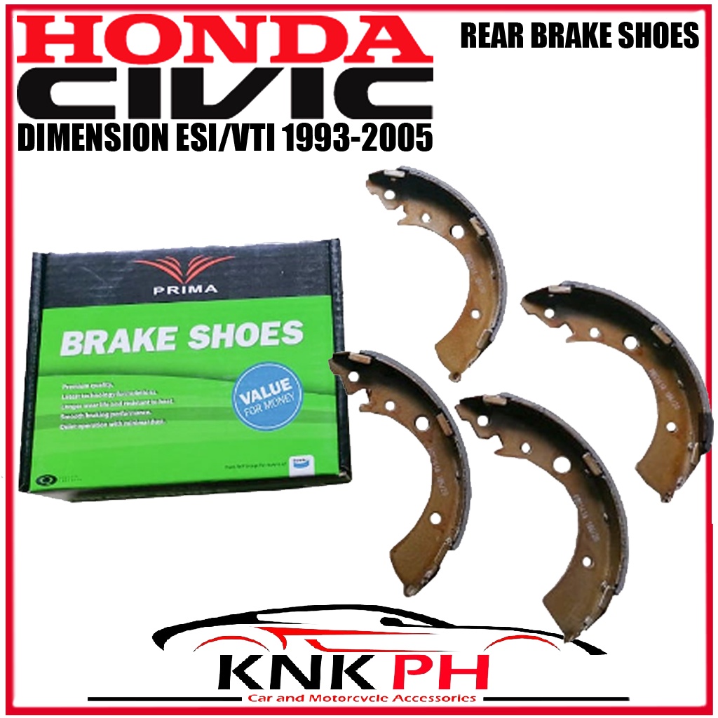 HONDA CIVIC DIMENSION ESI/VTI 1993-2005 PRIMA BENDIX ORIGINAL REAR ...