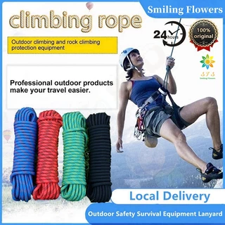 10mm Outdoor Climbing Rope With Steel Hooks Static Rock Climber