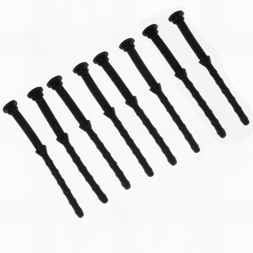 20 Pcs 65mm Pc Case Fan Mounting Screws Rubber Black Noise Absorbtion