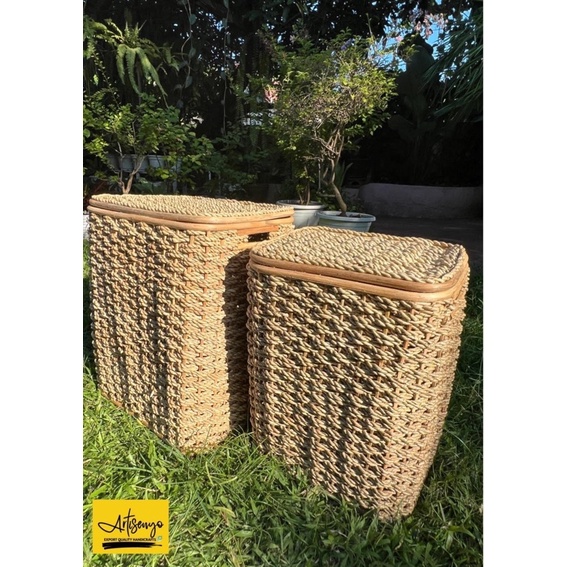 Rattan Laundry Hamper large | Shopee Philippines