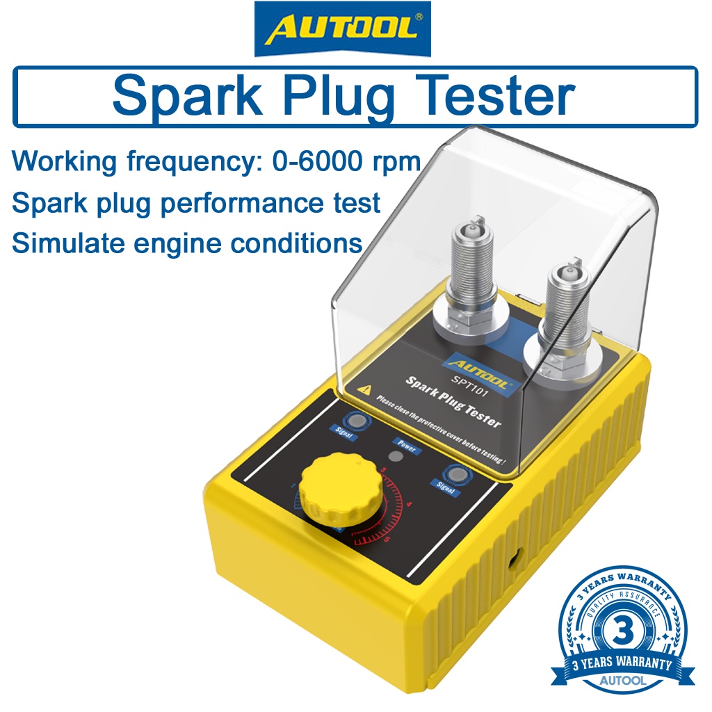 AUTOOL SPT101 spark plug Tester 06000 RPM to simulate engine